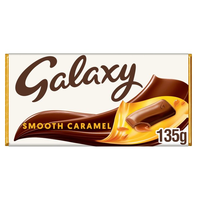 Galaxy Smooth Caramel & Milk Chocolate Block Bar Vegetarian   135g GOODS M&S   