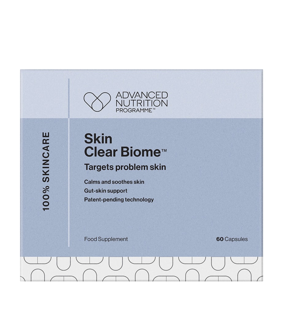 Advanced Nutrition Programme Skin Clear Biome supplement 60 capsules, imported from the UK