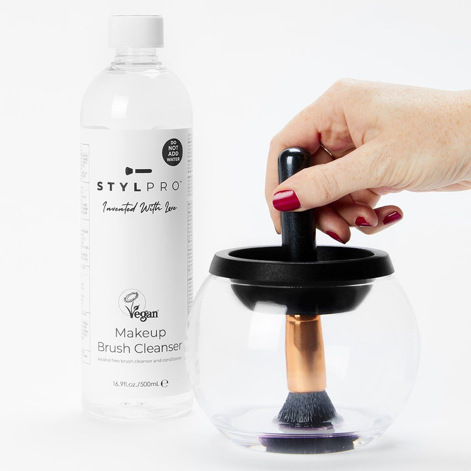 Stylpro Vegan Makeup Brush Cleanser 500ml, UK version