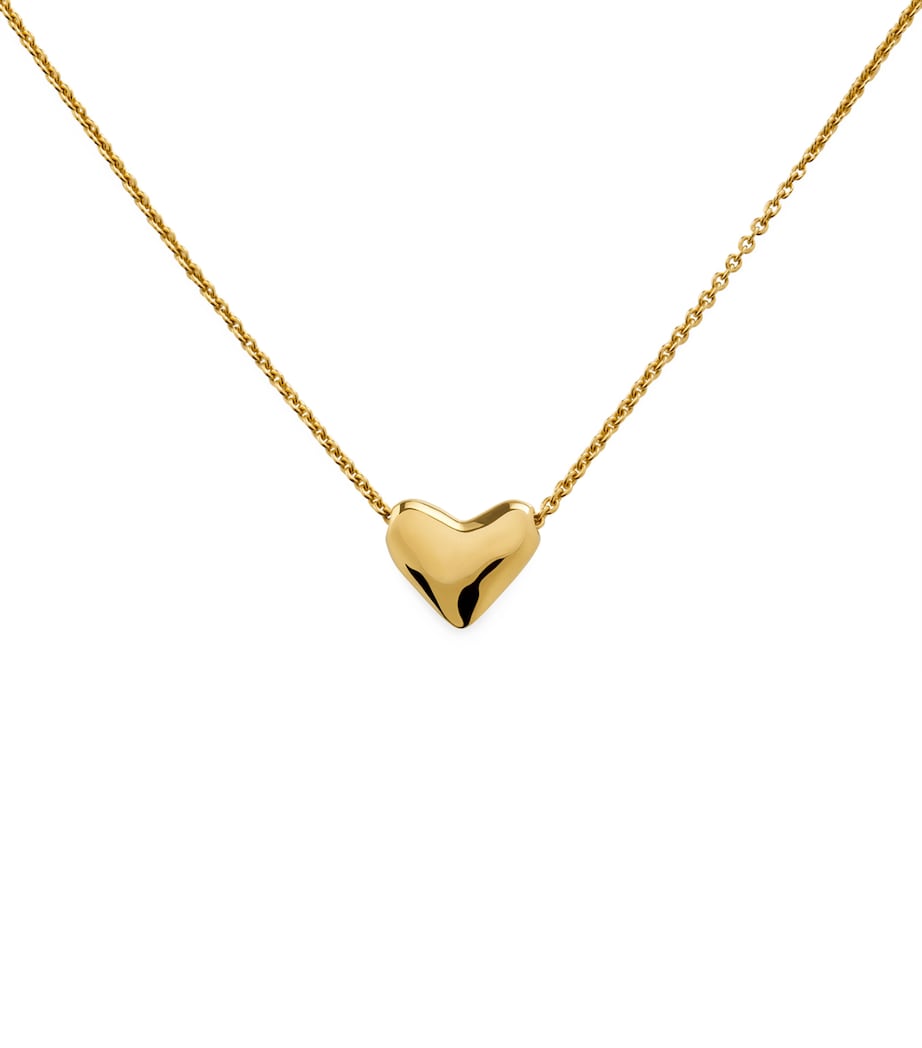 Monica Vinader gold vermeil heart necklace, imported from the UK