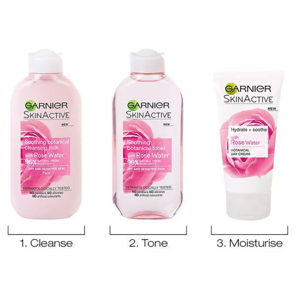 Garnier Sensitive Skin Natural Rose Water Toner 200ml, UK version