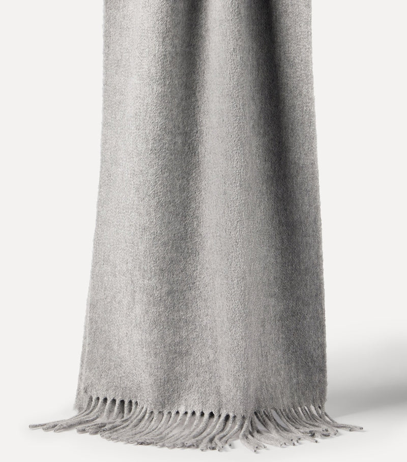 Brunello Cucinelli cashmere double-knit scarf 200x40cm (British brand)