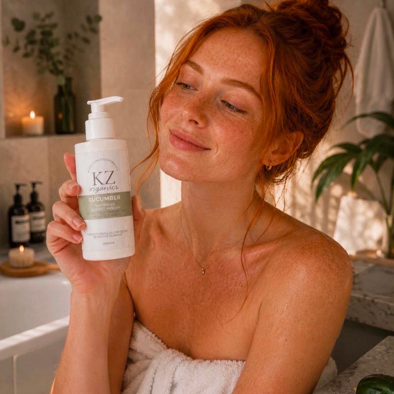 KZ Organics facial cleanser cucumber oat 200ml - British product