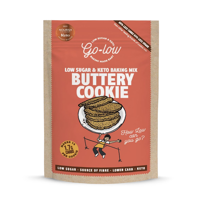 Go Low Buttery cookie mix low sugar keto gluten free 179g, UK version