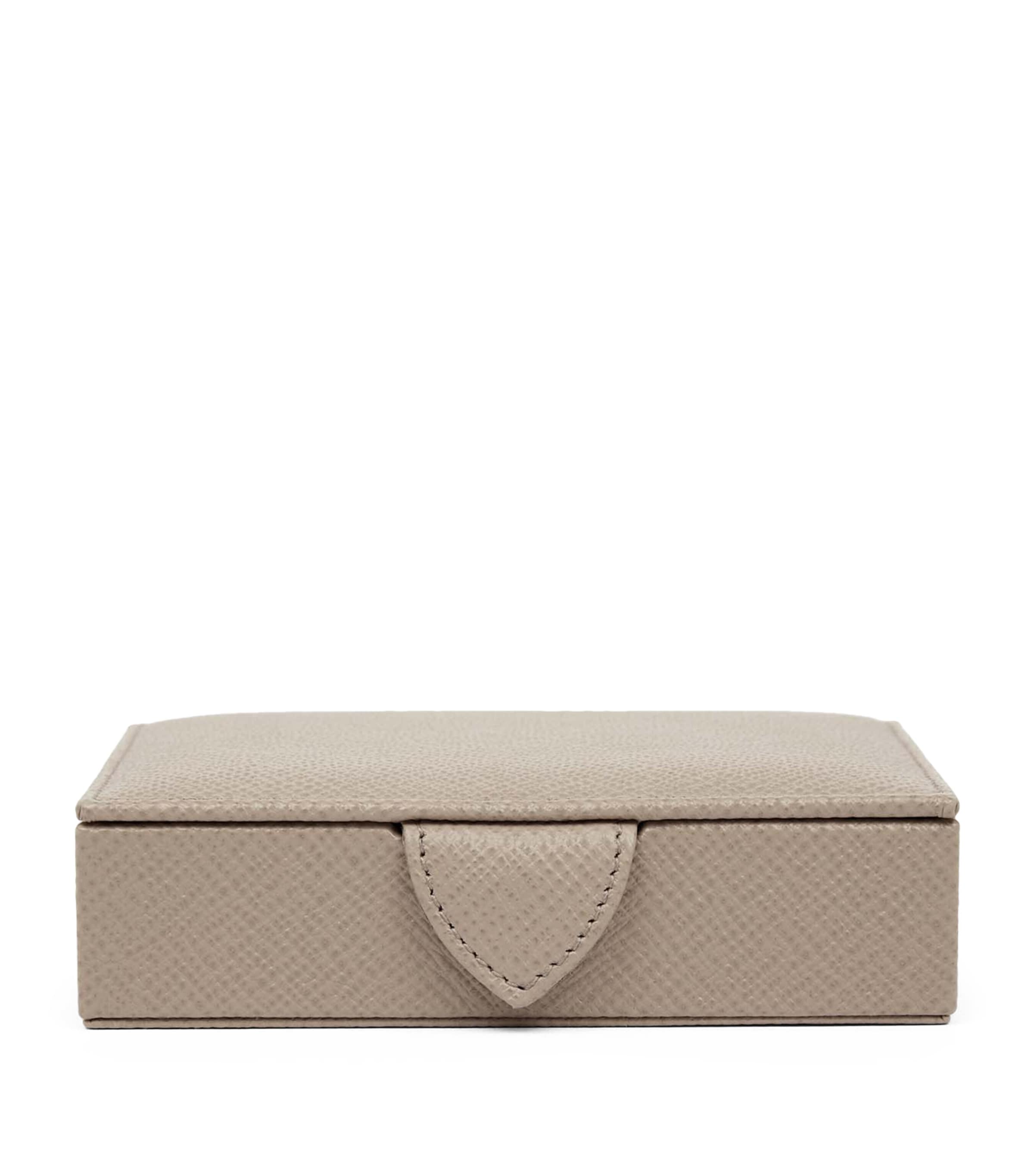 Smythson Small Panama Leather Jewellery Box (British brand)