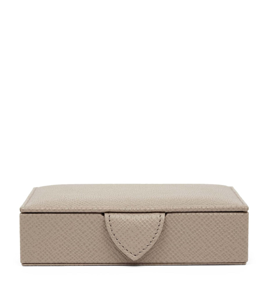 Smythson Small Panama Leather Jewellery Box (British brand)