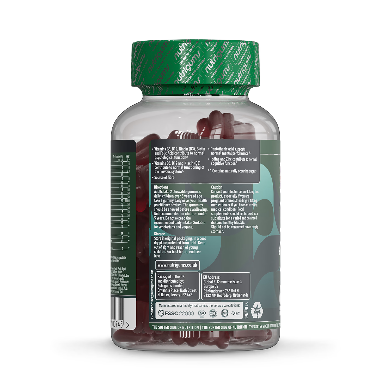 Nutrigums Rescue Bears mind and mood gummies 60, imported from the UK