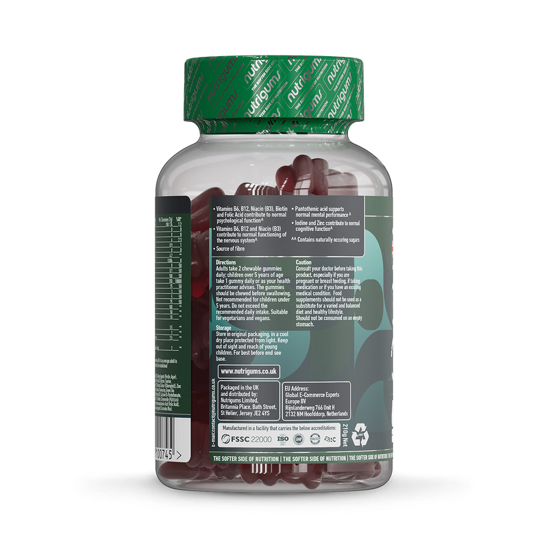 Nutrigums Rescue Bears mind and mood gummies 60, imported from the UK