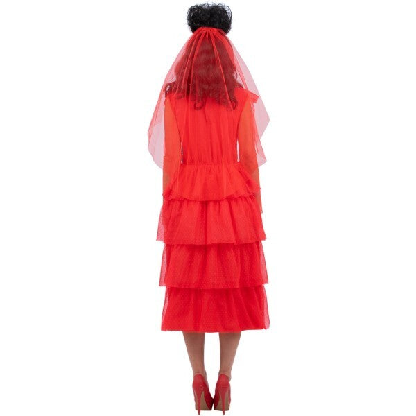 Smiffys Beetlejuice Lydia Bride costume dress and veil (British brand)