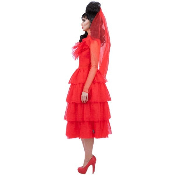 Smiffys Beetlejuice Lydia Bride costume dress and veil (British brand)