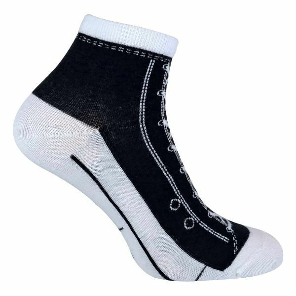 Sock Snob 2 Pairs Cotton Socks That Look Like Shoes 4-7 UK GOODS Superdrug Black  