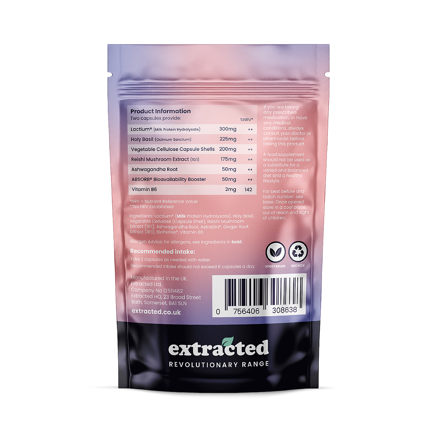 Calmee anti-anxiety supplement with Lactium, imported from the UK