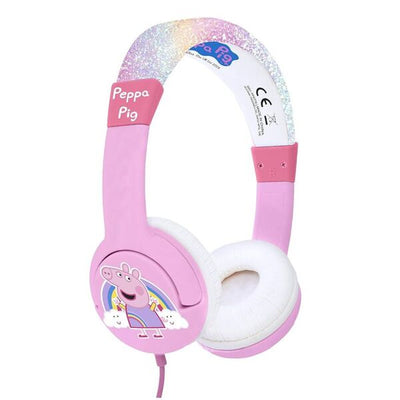 Superdrug OTL Peppa Pig Glitter Rainbow Pink Kids Headphones- Buy online at McGrocer