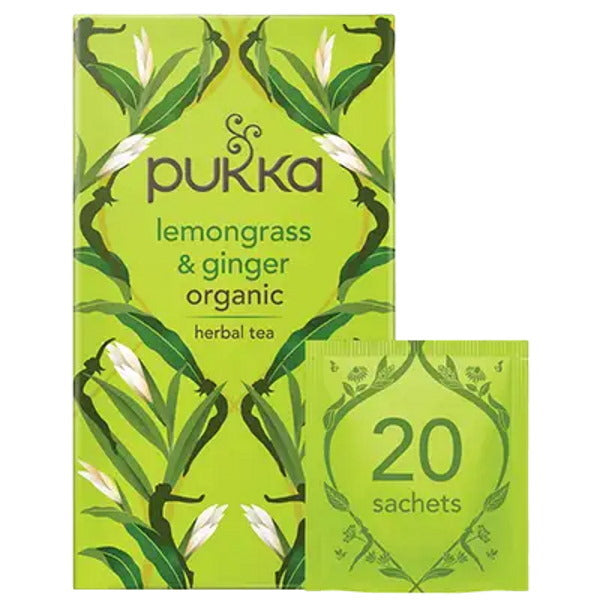 Pukka Herbs Lemongrass & Ginger Tea - 20 Teabags GOODS Superdrug   