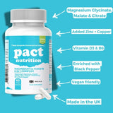 Pact Nutrition triple magnesium complex 60 capsules - British product