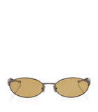 Bottega Veneta Oval Sardine sunglasses metal temples, imported from the UK
