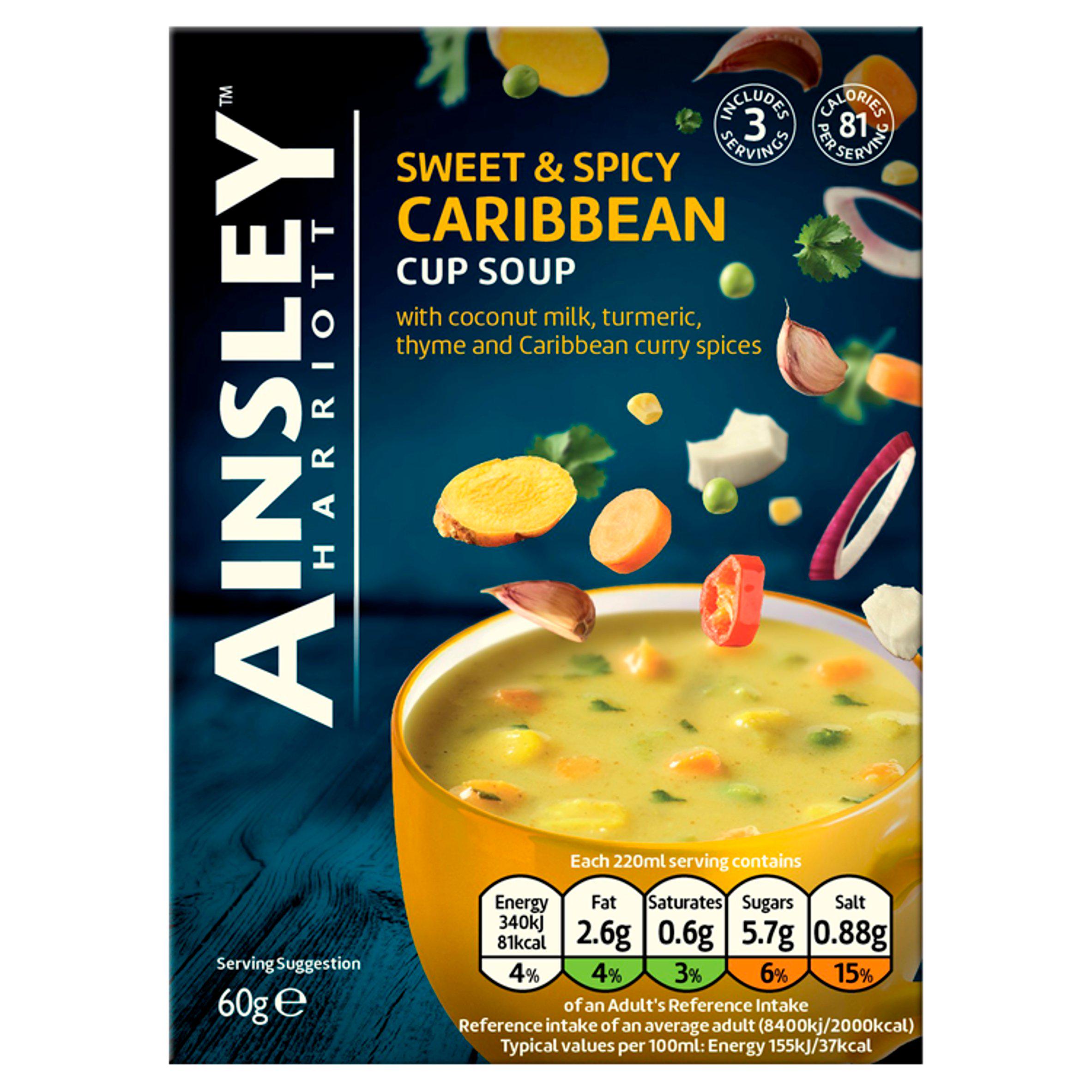 Ainsley Harriott Sweet & Spicy Caribbean Cup Soup 60g GOODS Sainsburys   