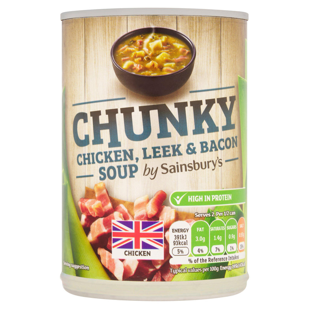 Sainsbury's Chunky Chicken, Leek & Bacon Soup 400g