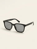 Prada PS B09SU Men's Polarised Pillow Sunglasses, Matte Black/Grey