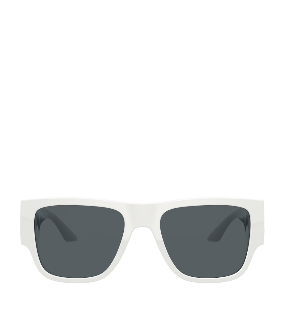 Versace Wayfarer sunglasses ivory gold-tone logo acetate - British product