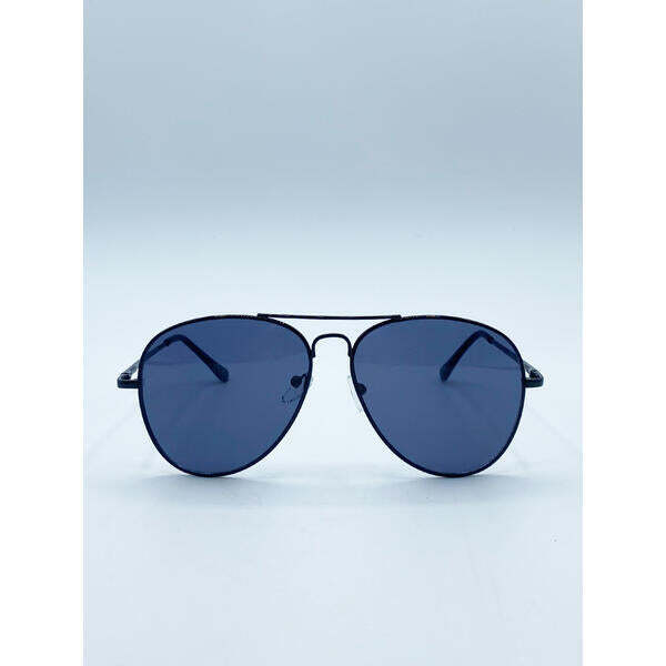 SVNX black aviator sunglasses black lenses - British product
