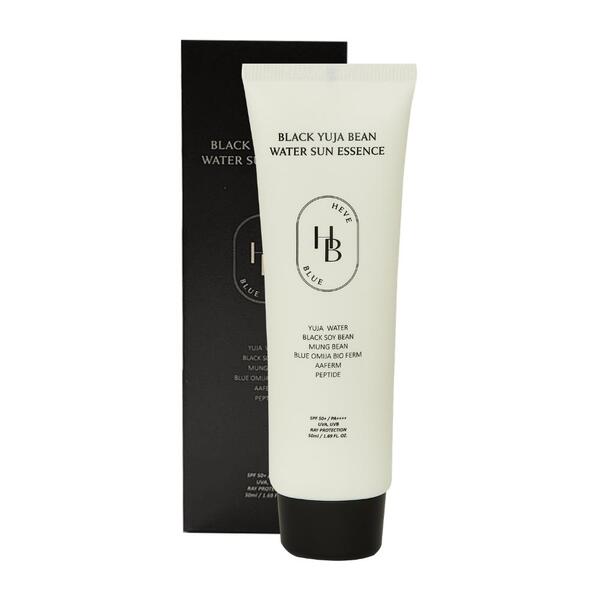 Heveblue Black Yuja Sun Essence SPF50+ 50ml, imported from the UK