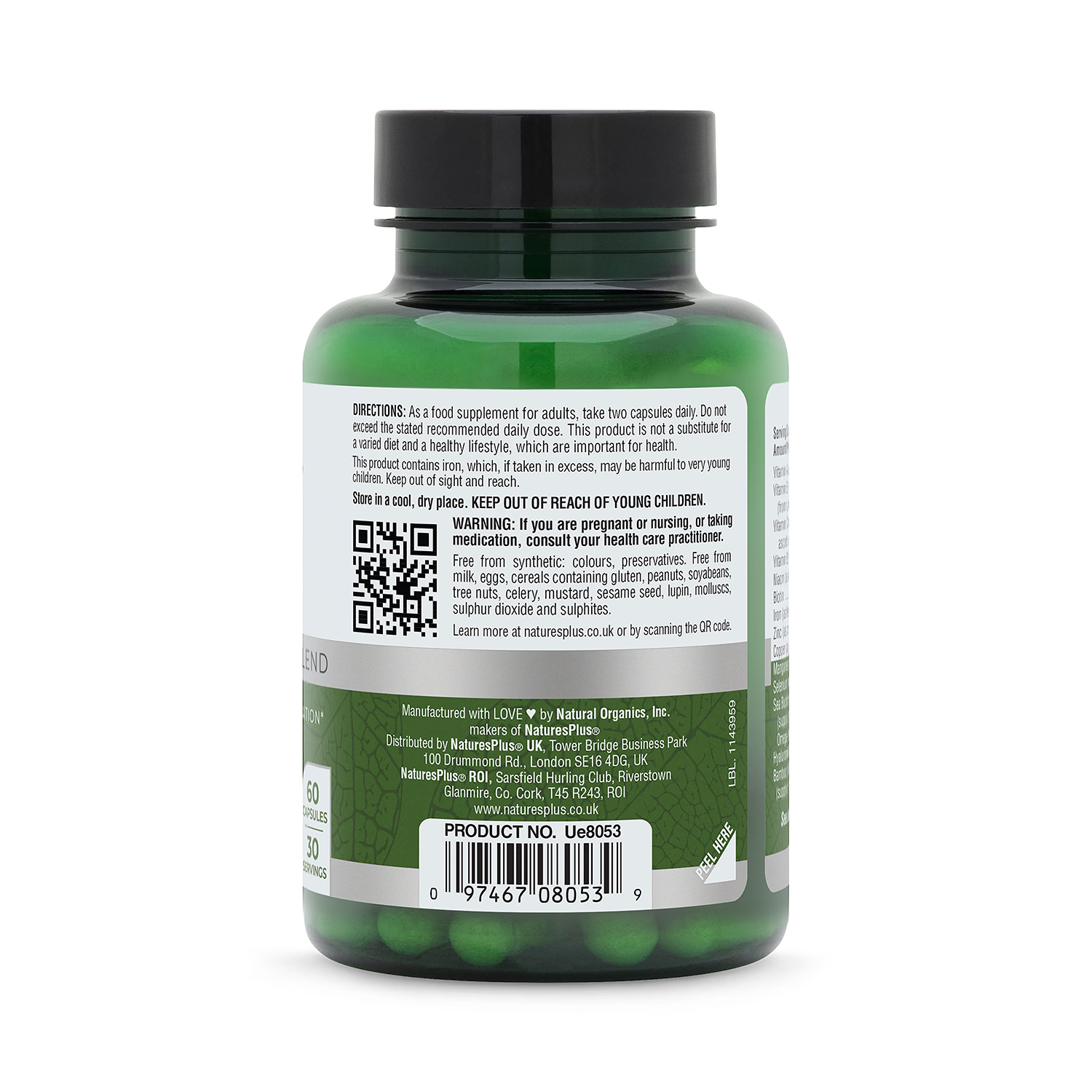 NaturesPlus BioAdvanced hair skin nails 60 capsules - British product