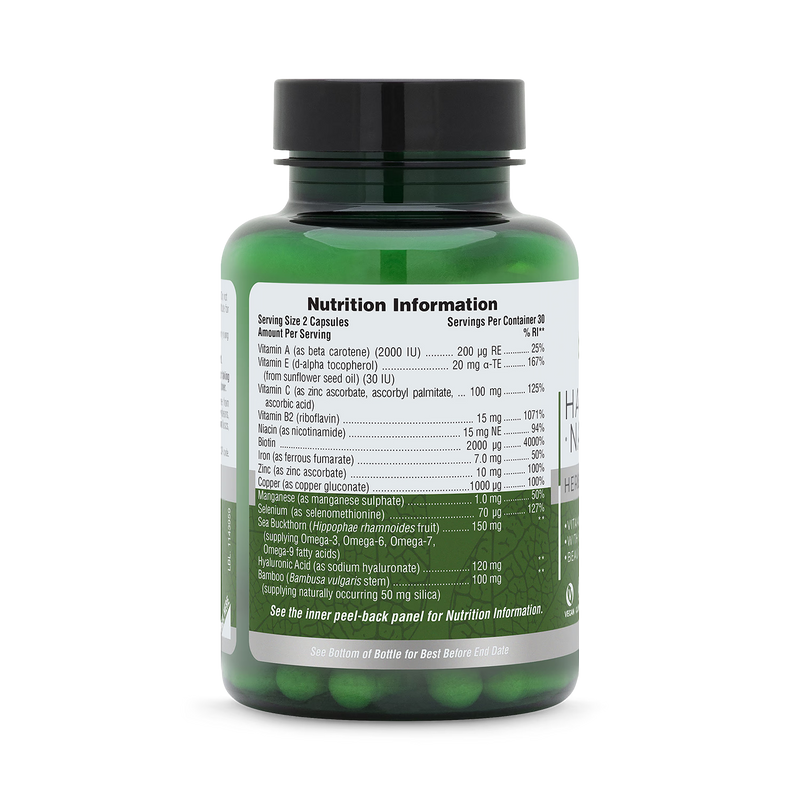 NaturesPlus BioAdvanced hair skin nails 60 capsules - British product