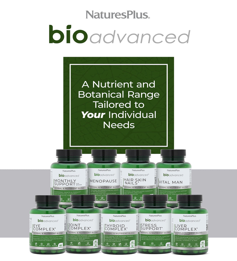 NaturesPlus BioAdvanced hair skin nails 60 capsules - British product