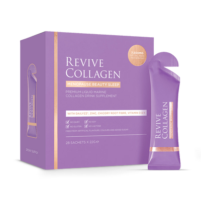 Holland & Barrett Revive Collagen Menopause Beauty Sleep Hydrolysed Marine Collagen 7,500mgs 14 days Supply- Buy online at McGrocer