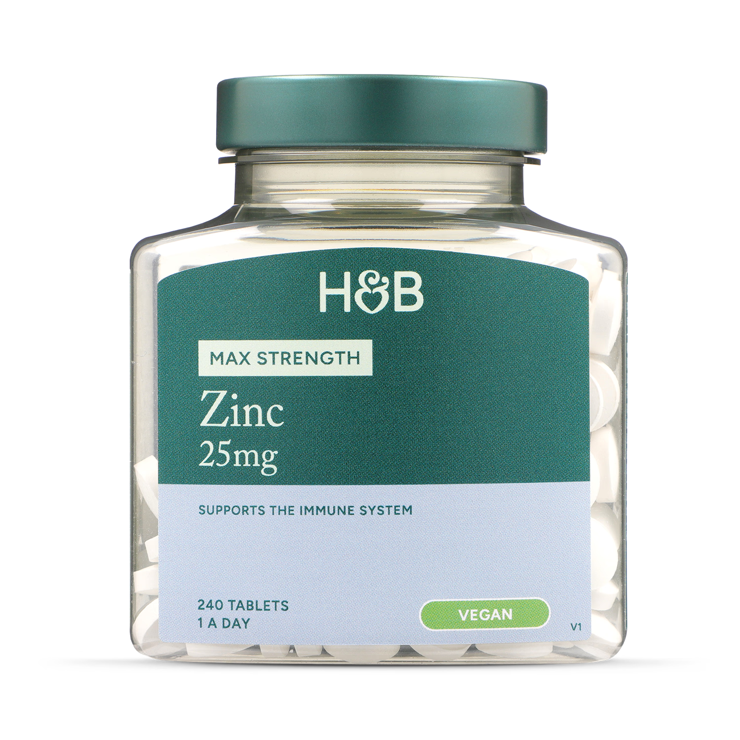 Holland & Barrett Zinc Tablets 25mg 240 Count, UK version