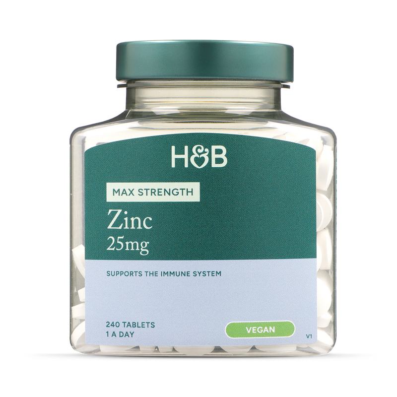 Holland & Barrett Zinc Tablets 25mg 240 Count, UK version