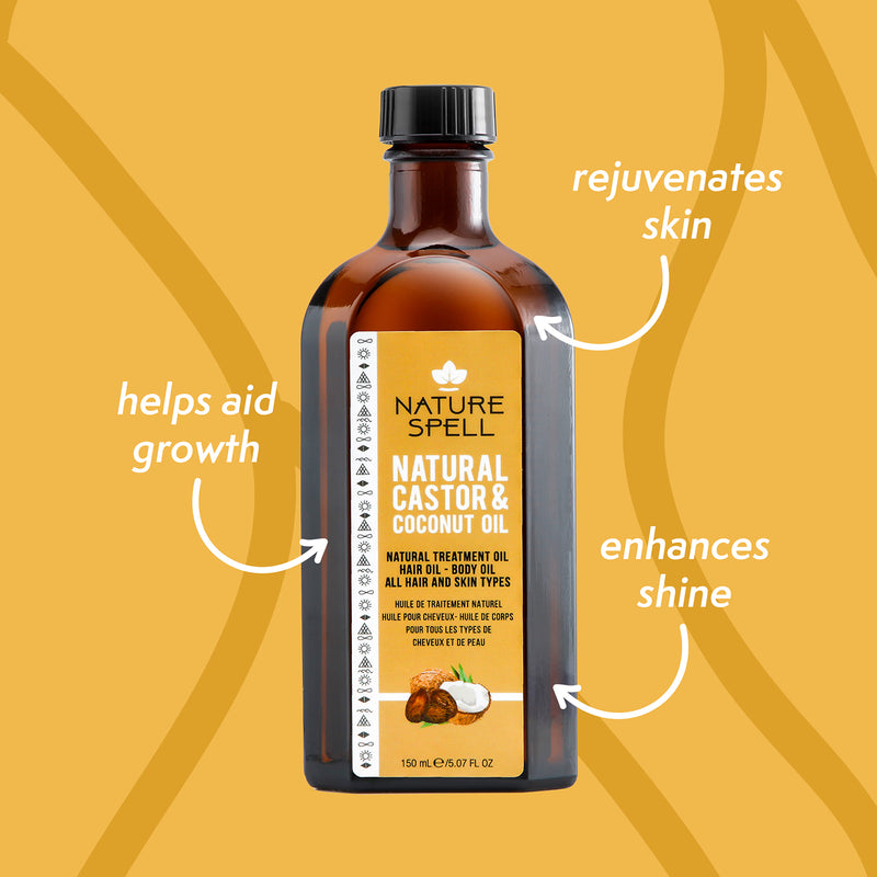 Nature Spell castor coconut hair oil 150ml - British product