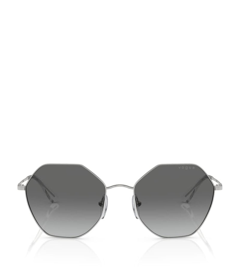 Vogue metal irregular sunglasses gradient lens, UK version