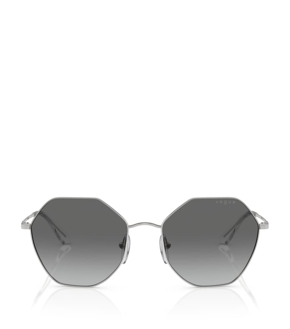 Vogue metal irregular sunglasses gradient lens, UK version