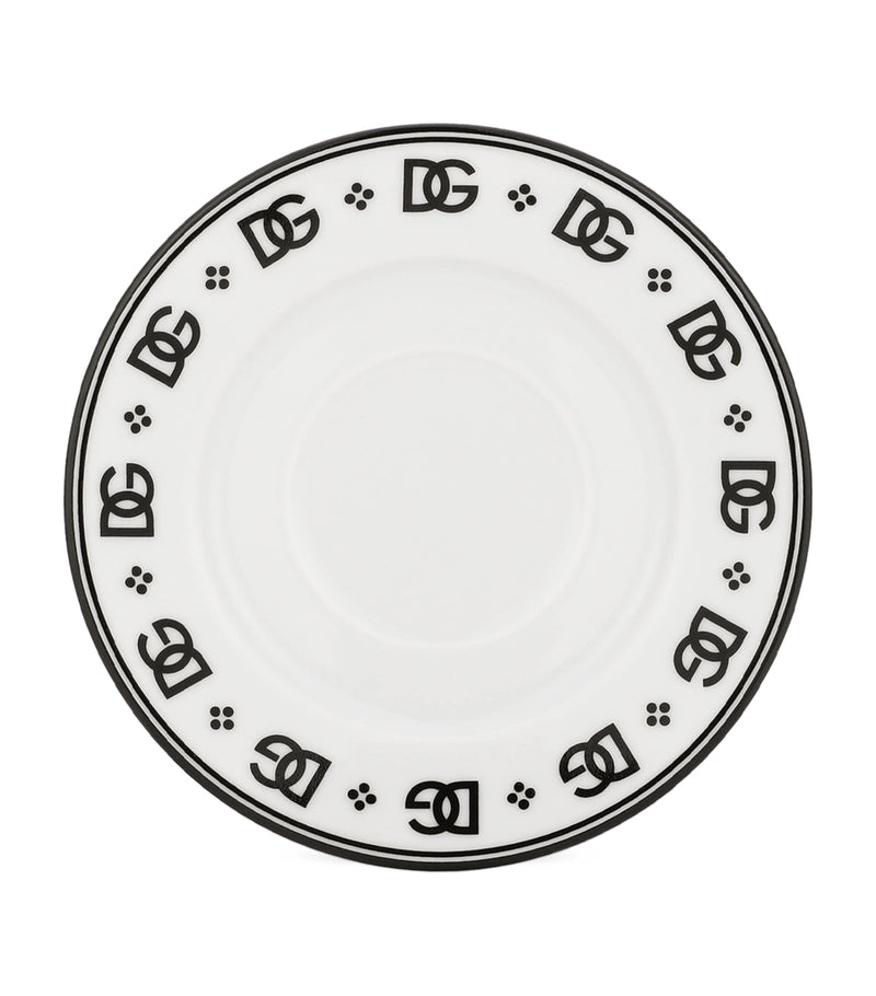 Dolce&Gabbana DG Logo porcelain coffee cup and saucer set - British product