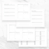 Myga Wellness Planner undated journal with gold foil edges - British product