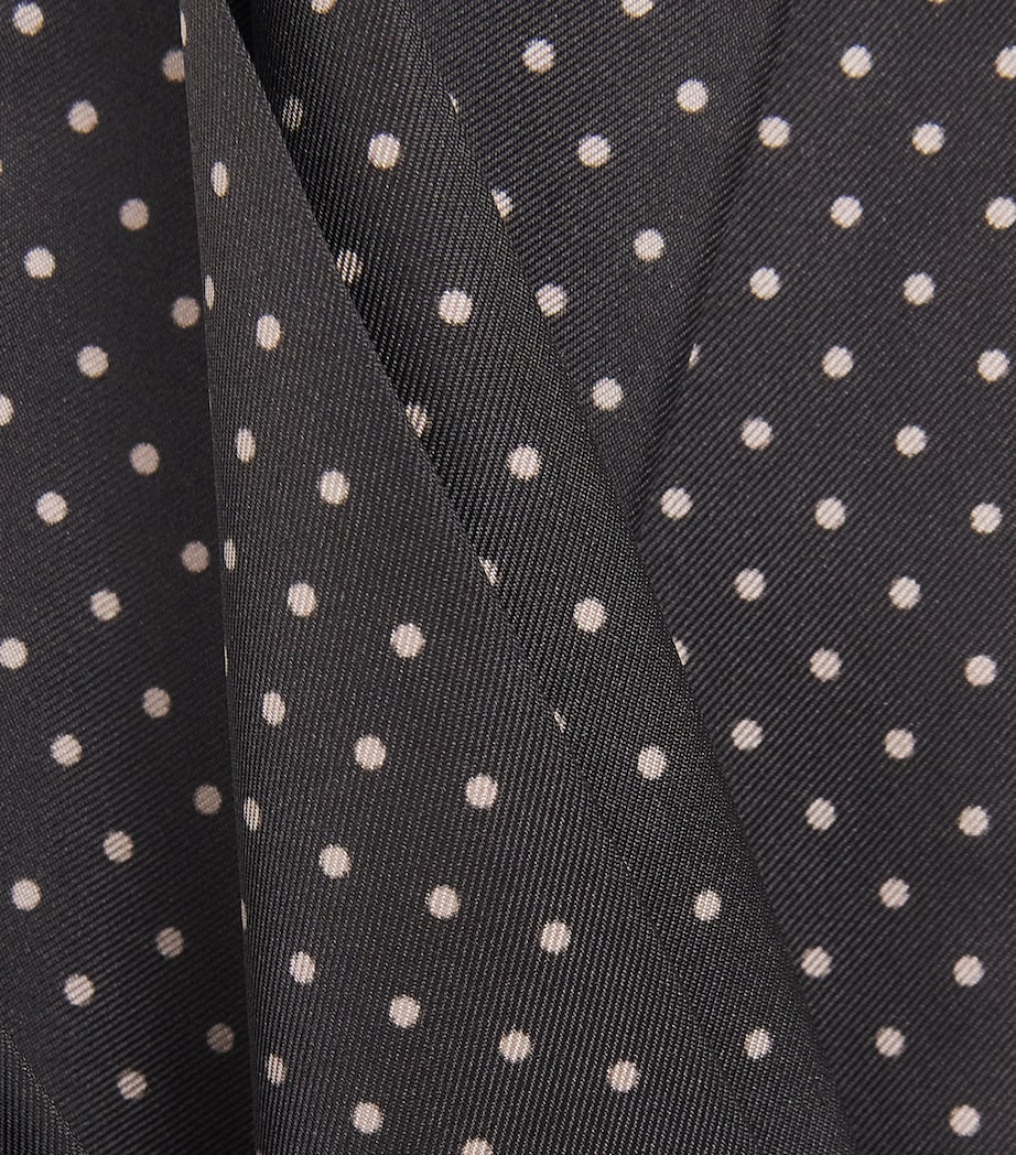 TOM FORD silk polka-dot scarf long - British product