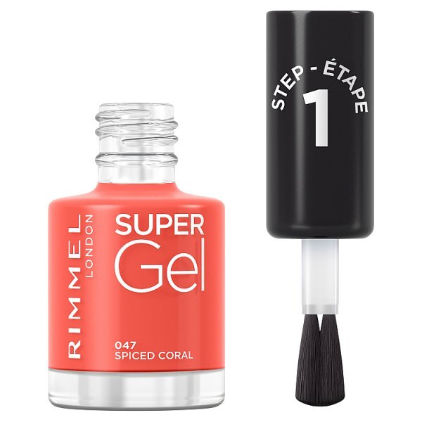 Rimmel Supergel 047 Spiced Coral 12Ml GOODS Superdrug   