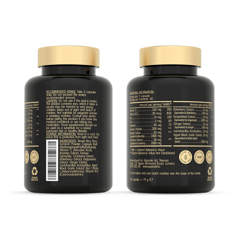 SuperSelf immune booster supplement 120 capsules, imported from the UK