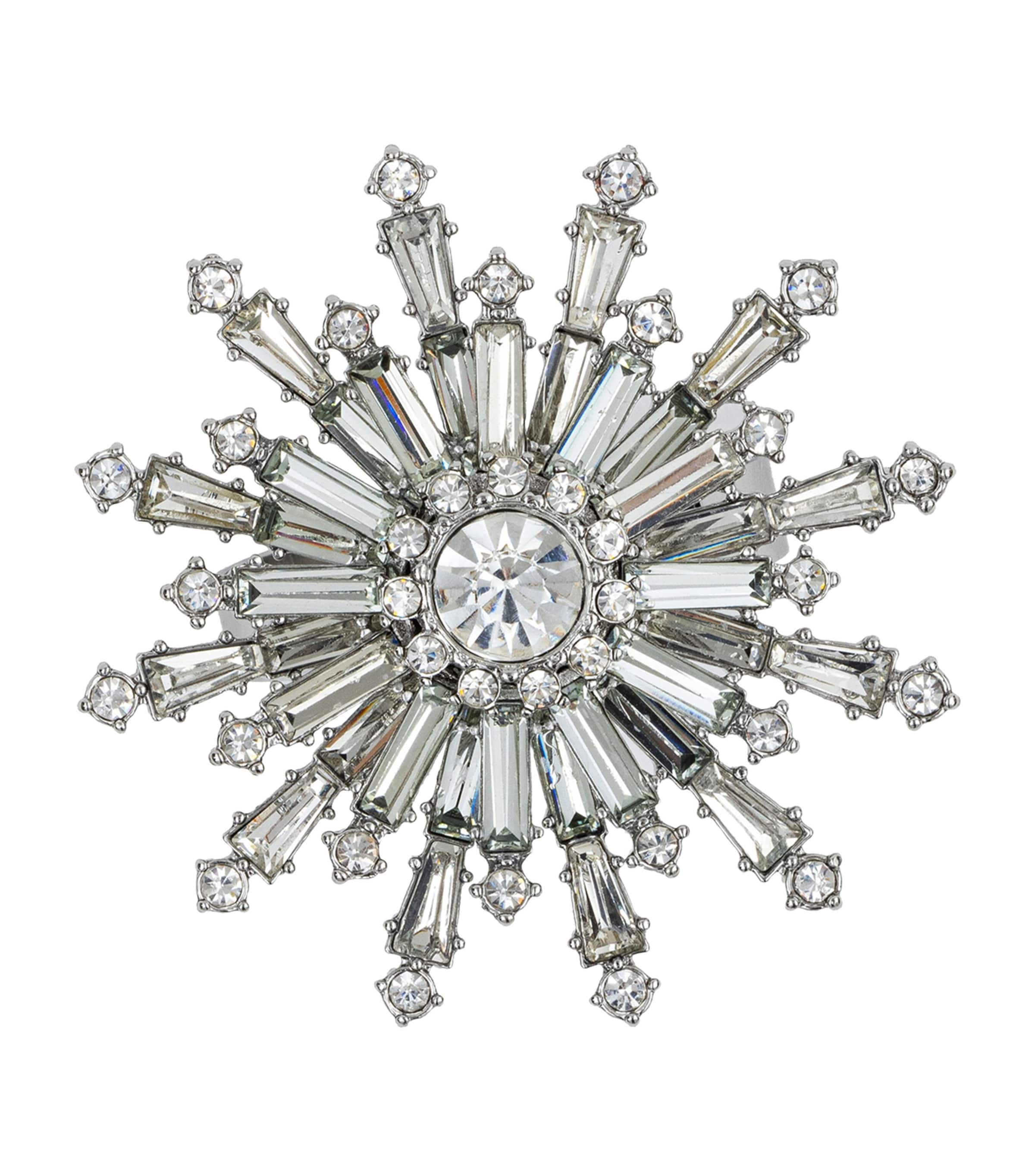 Joanna Buchanan crystal snowflake napkin rings set of 4, UK version