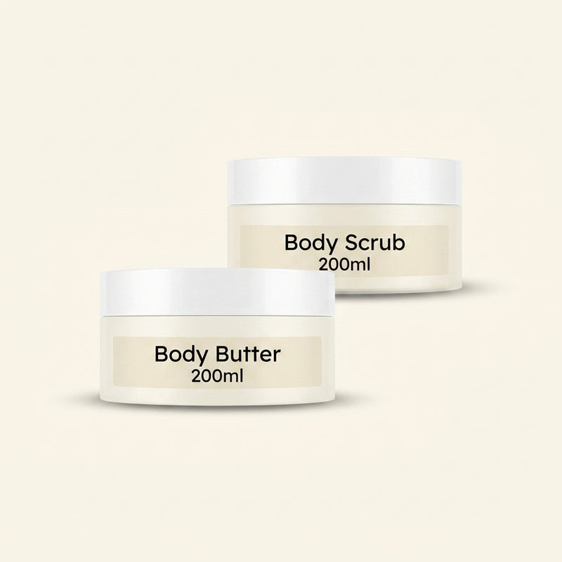 Soap & Glory Let's Get Tropical body scrub and butter duo, UK version