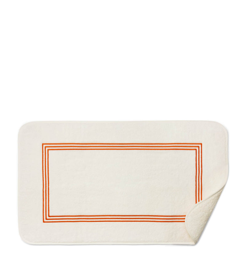Pratesi Tre Righe bath mat 20cm x 35cm, imported from the UK