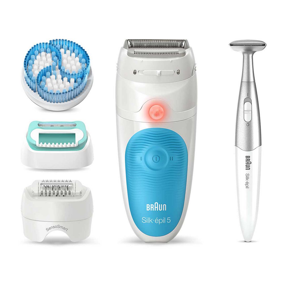 Braun Silk-épil 5 Epilator For Gentle Hair Removal, 5 Extras, Pouch, Bikini Styler, 5-815 GOODS Boots   