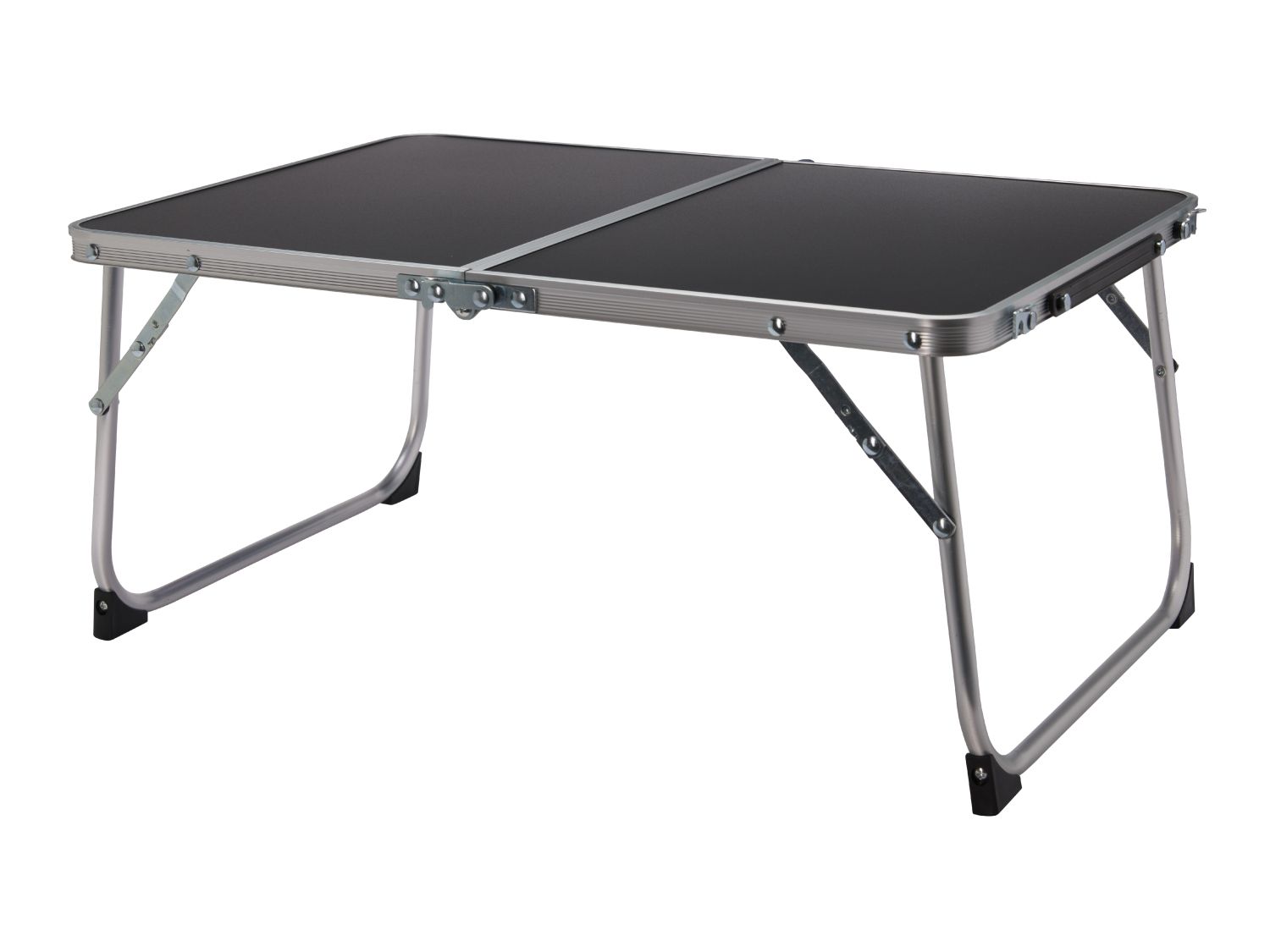 Compact folding camping table with carry handle, UK version