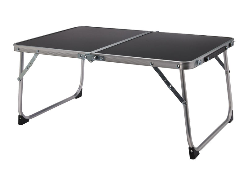 Compact folding camping table with carry handle, UK version