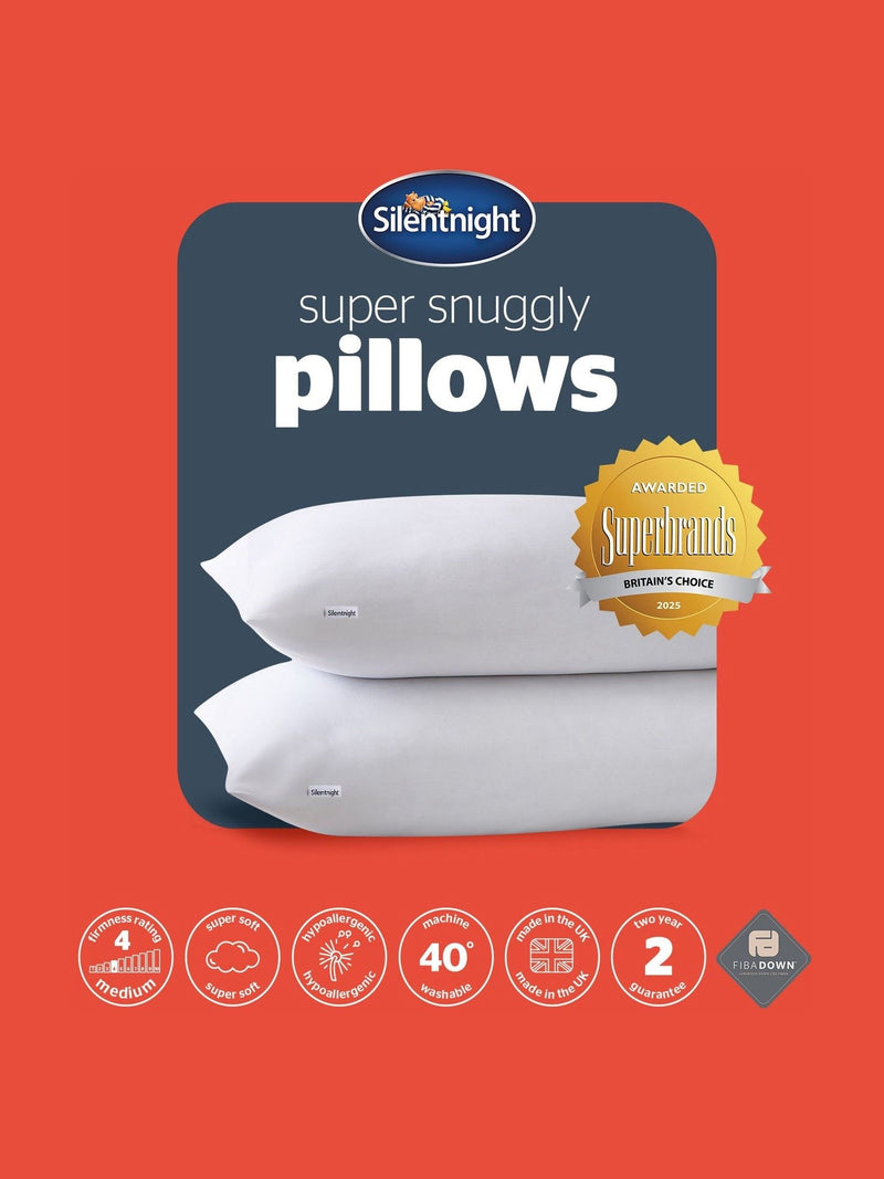 Silentnight So Snug Medium Pillows 2 Pack (British brand)