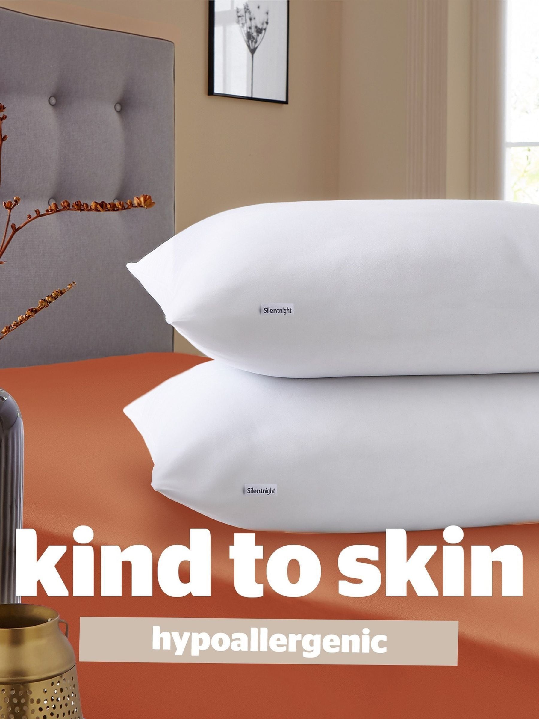 Silentnight So Snug Medium Pillows 2 Pack (British brand)