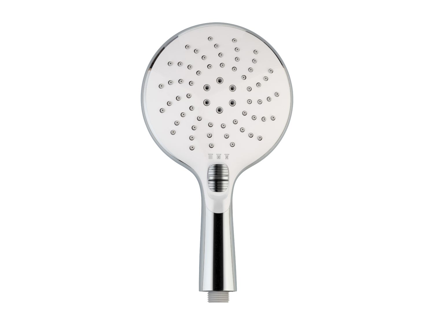 Multi-functional shower head with three spray patterns, 15cm, imported from the UK
