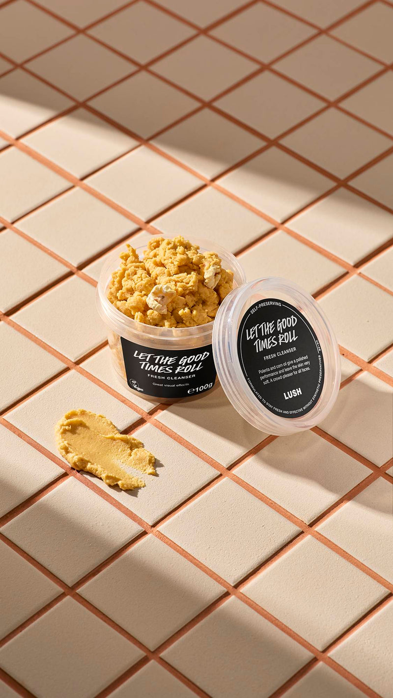 Lush Let the Good Times Roll facial cleanser, UK version